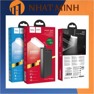 Thanh lý-pin sạc dự phòng 30000mah hoco j62 - sạc dự phòng hoco j62 tích hợp đèn pin có 2 cổng vào và 3 cổng ra