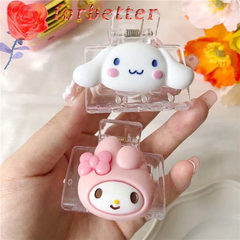 Kẹp Tóc Trong Suốt Họa Tiết Hoạt Hình Phong Cách Lolita Cho Nữ