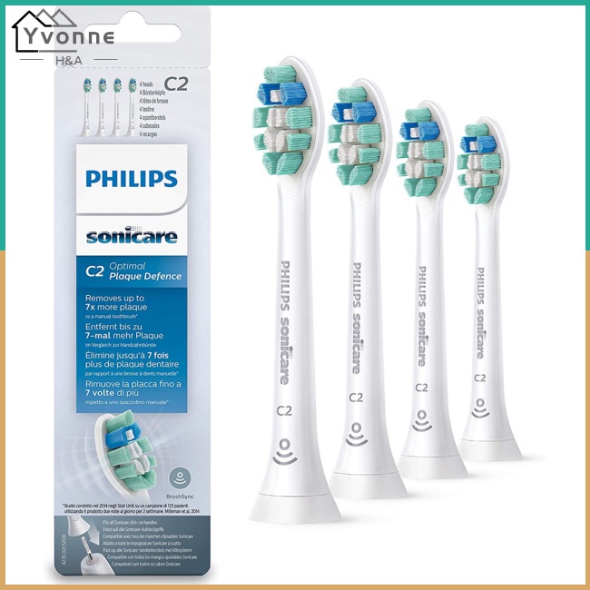 One Bộ 4 Đầu Thay Thế Cho Bàn Chải Điện Philips Sonicare C2 Hx9023 / 65 C2