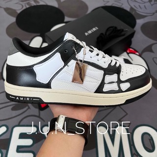 Giày Sneaker Amiri Skel Top Low 'Black White' Lai au