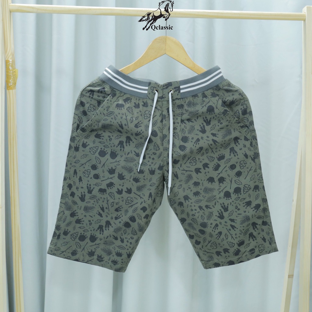 Quần short kaki lung thu dây rút bền màu