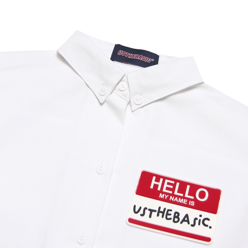 Usthebasic - Áo Hello Basic Polo Long Sleeve Croptop