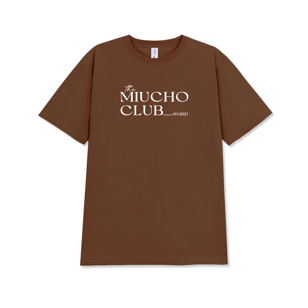 Áo thun nữ form vừa AR052 Miucho basic tee vải cotton mềm mại chống nhăn in basic
