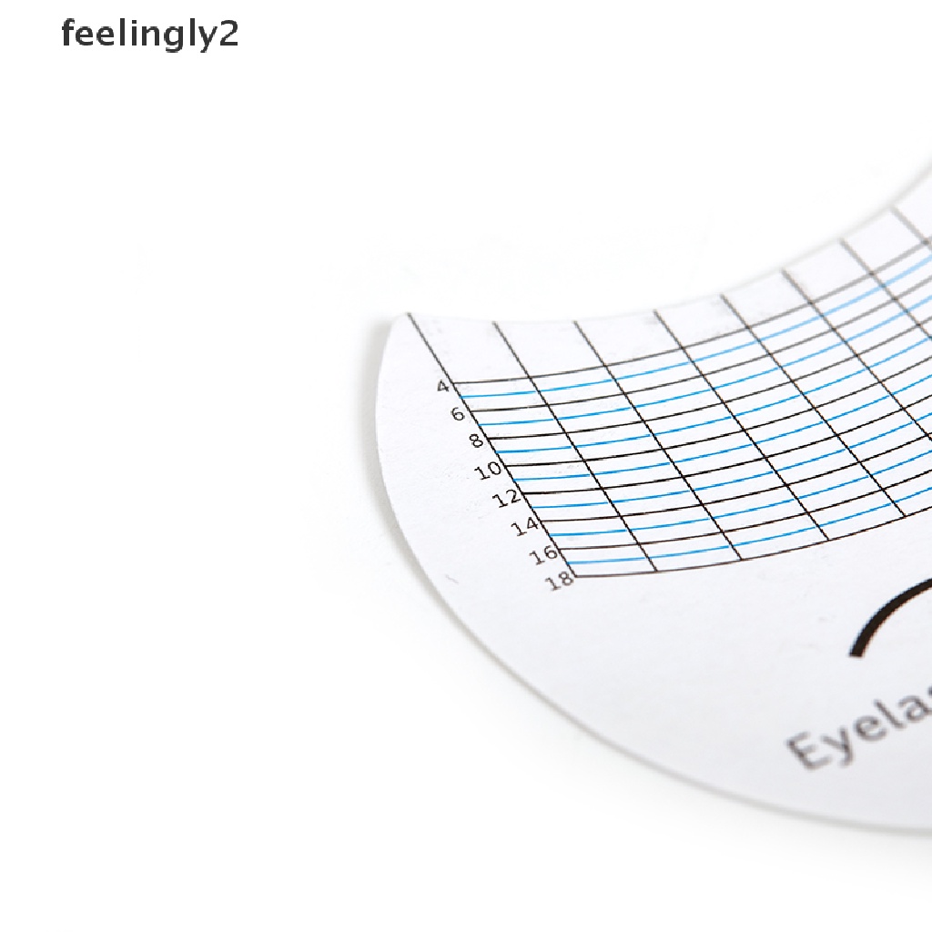 Bộ 5 / 10 Thước Đo Lông Mi / Lông Mày Dạng Cong Dài Dễ Sử Dụng