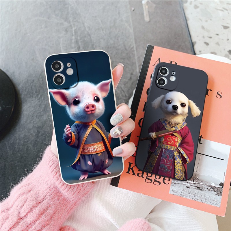 Ốp lưng iphone hình 12 con giáp cực chất dẻo vuông cạnh tuổi Tý Sửu Dần Mão Thìn Tỵ Ngọ Mùi Thân Dậu Tuất Hợi đủ mã 6-14