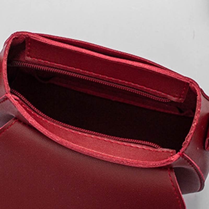 IELGY Túi Đeo Chéo Vai Có Khóa Kiểu Yên Ngựa Thời Trang Hàn Quốc Đơn Giản Dành Cho Bạn Nữ