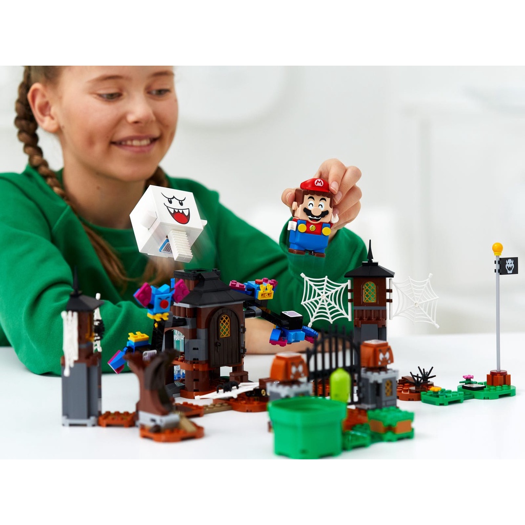 [HAPPY•BRICKS] LEGO SUPER MARIO - 71377 - KING BOO AND THE HAUNTED YARD - VUA BOO VÀ KHU VƯỜN MA