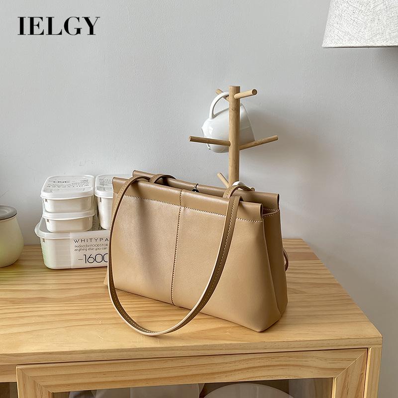 IELGY Túi Đeo Vai Cỡ Lớn Mềm Mại Thiết Kế Đơn Giản Thời Trang Hàn Quốc Cho Nữ