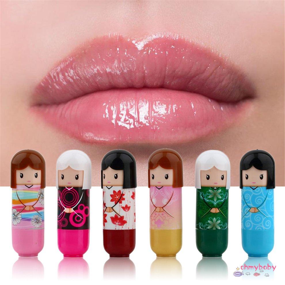 Son Môi Kimono Dolle Hoa Văn Xinh Xắn Tặng Bé Gái Nữ Cô Nhiều Màu Sắc Sáng Tạo Quà [O/10]