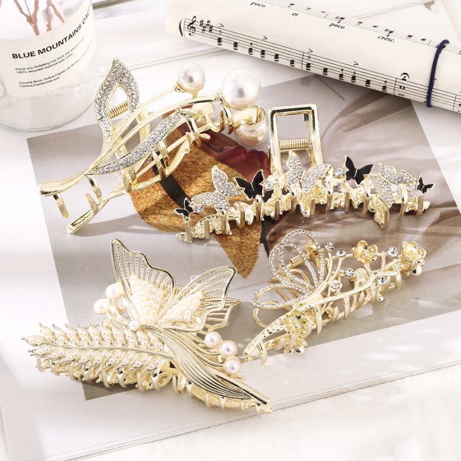 Kẹp Tóc Đính Đá Và Ngọc Trai Thời Trang Cho Nữ