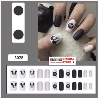 Móng tay giả, móng úp chuột mickey A030 kèm keo