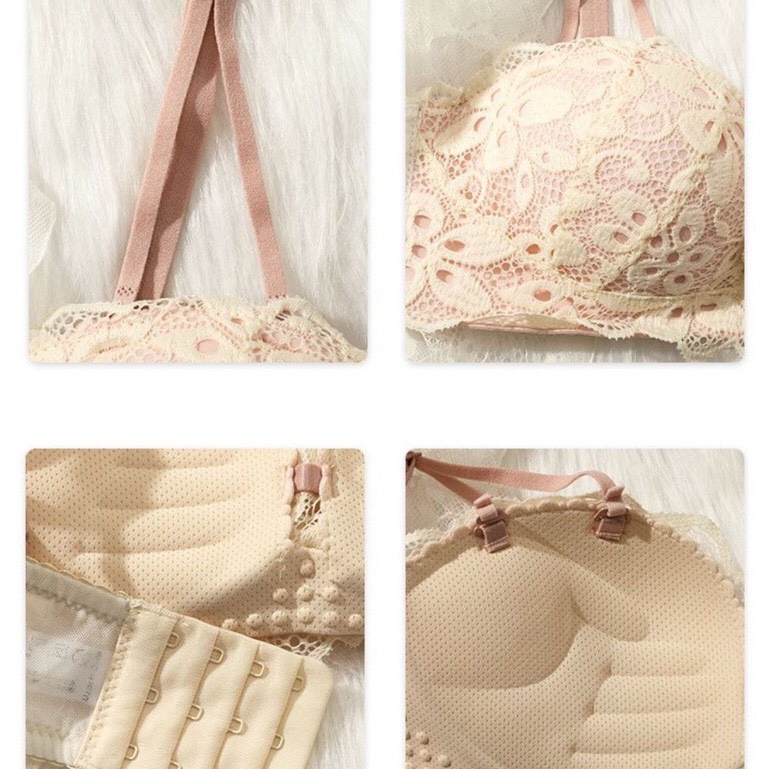 Áo Ngực Nữ Không Gọng Mềm Mại Thiết Kế Họa Tiết Ren Hoa Sexy Ladi-AL16