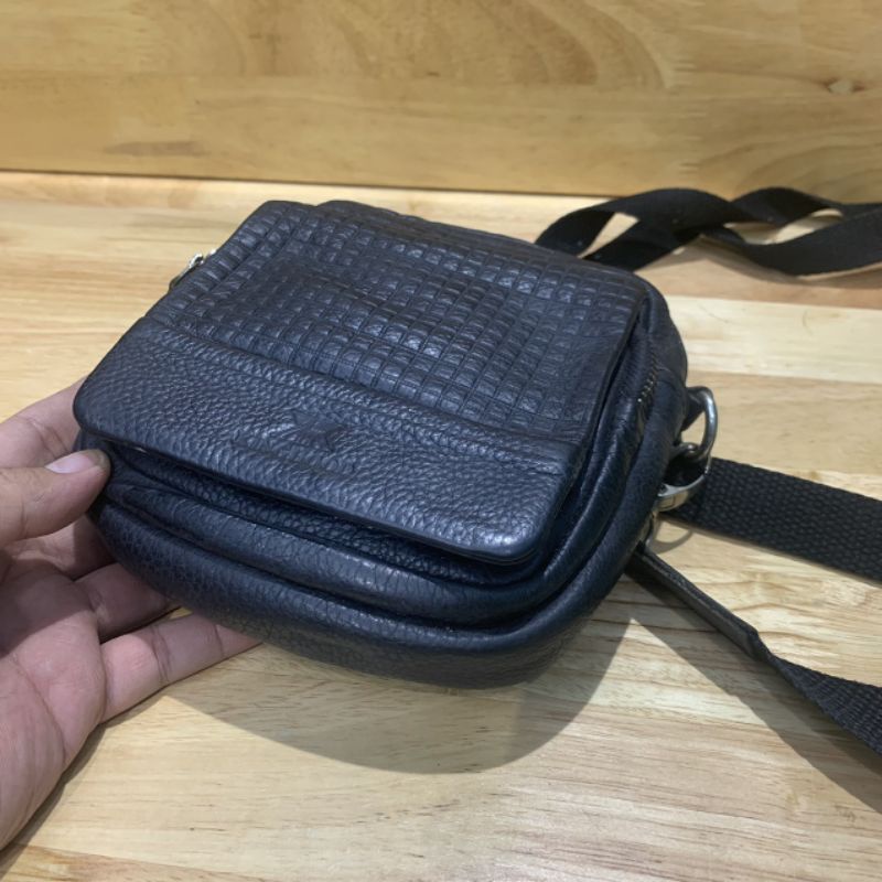 Túi chéo nữ mini da thật secondhand  12251122