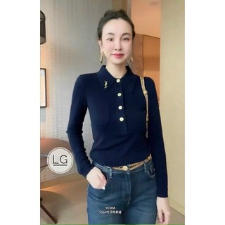 ( HÀNG QCL1 Full tag mác) Áo len gắn tag Y.S.LL cổ polo