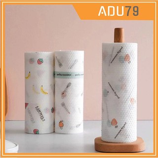 [FREESHIP ❤️] Cuộn Giấy Vải Lau HOẠ TIẾT Đa Năng Tiện Dụng - Loại Dày