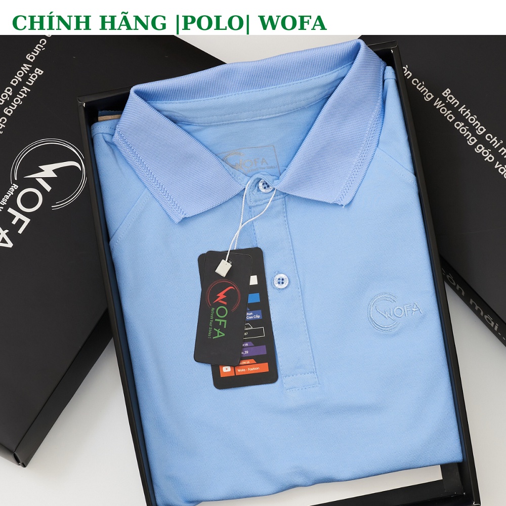 Áo Polo Nam Basic Lascote Cao Cấp Wofa Xanh Cá Sấu Cotton CVC Dệt Riêng - Wopose - Áo polo nam trung niên