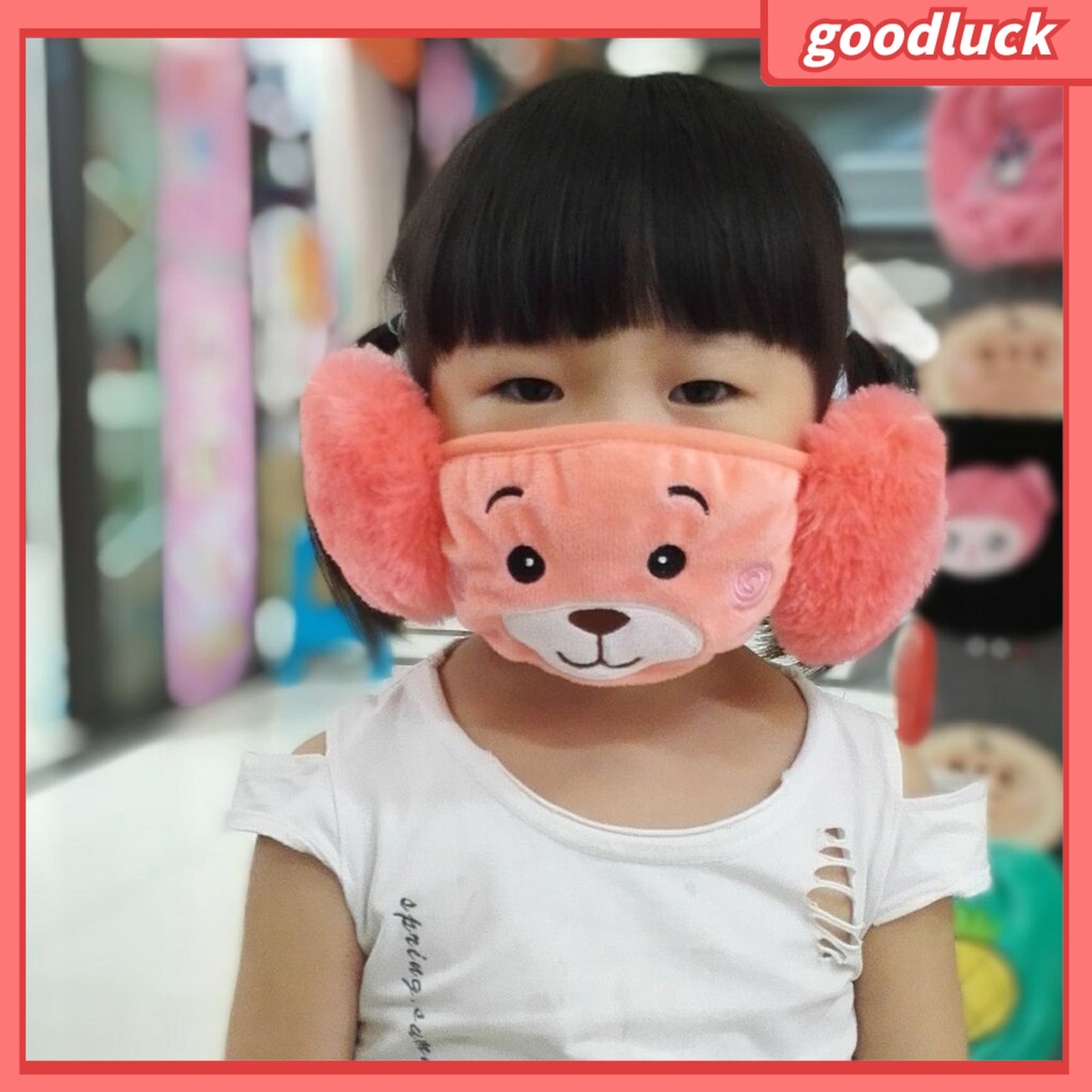 Khẩu Trang Bông Che Tai Chống Bụi Bảo Vệ Cho Bé