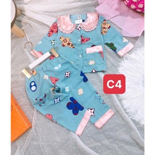 bộ pizama lụa mango sz 9-21kg