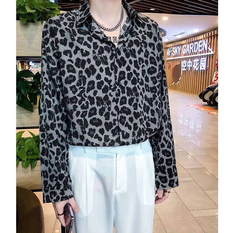 Áo Sơ Mi Chiffon Mỏng Tay Dài Dáng Rộng Kiểu Retro Hàn Quốc Cá Tính Cho Nam