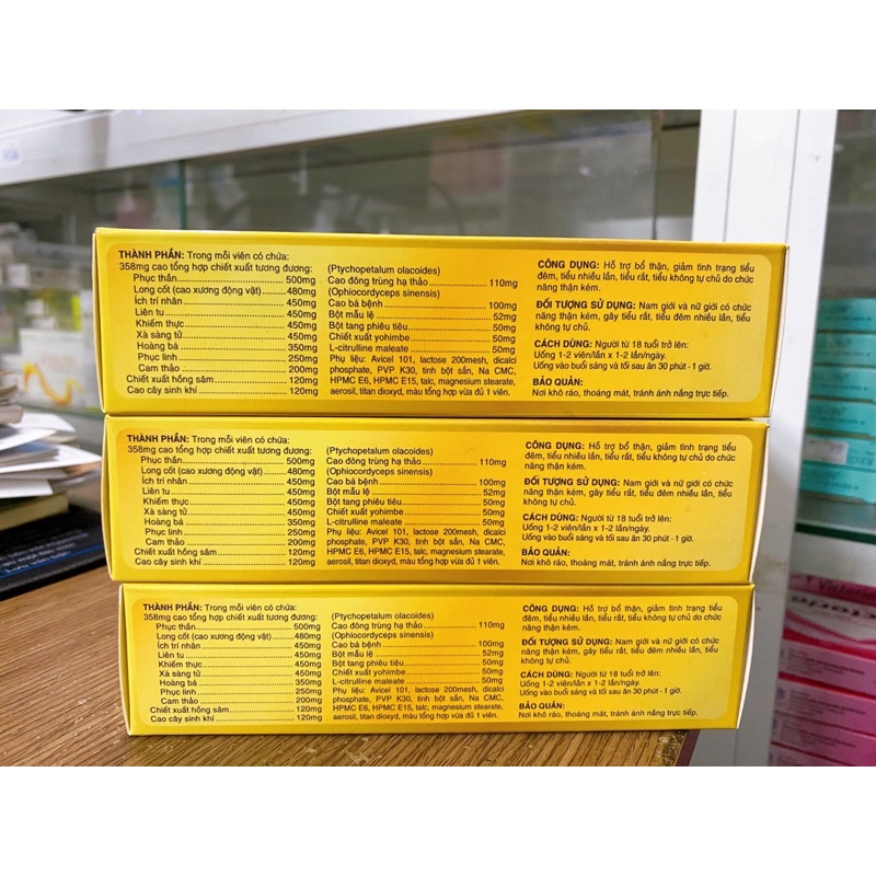 Viên bổ thận đêm Bách Niệu Khang - Hỗ trợ giúp giảm tình trạng tiểu đêm, tiểu nhiều lần, tiểu rát, tiểu không tự chủ