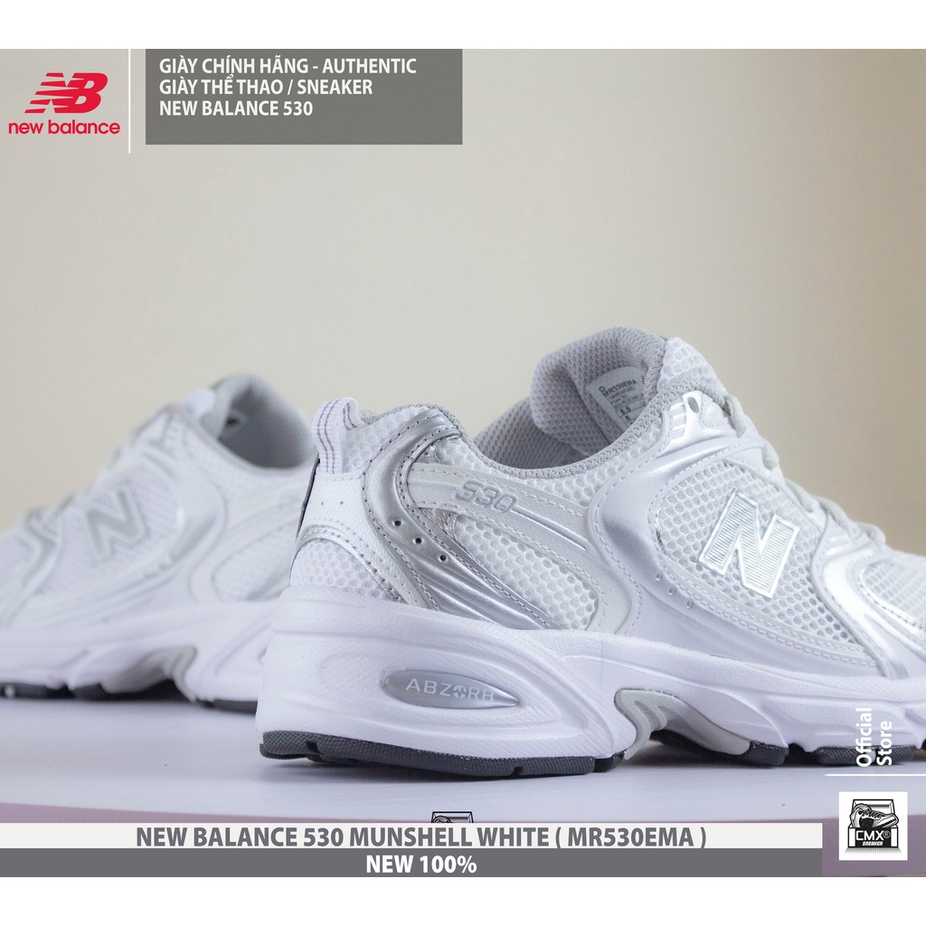😘  Giày New Balance 530 'Munsell White '  - HÀNG CHÍNH HÃNG 100%