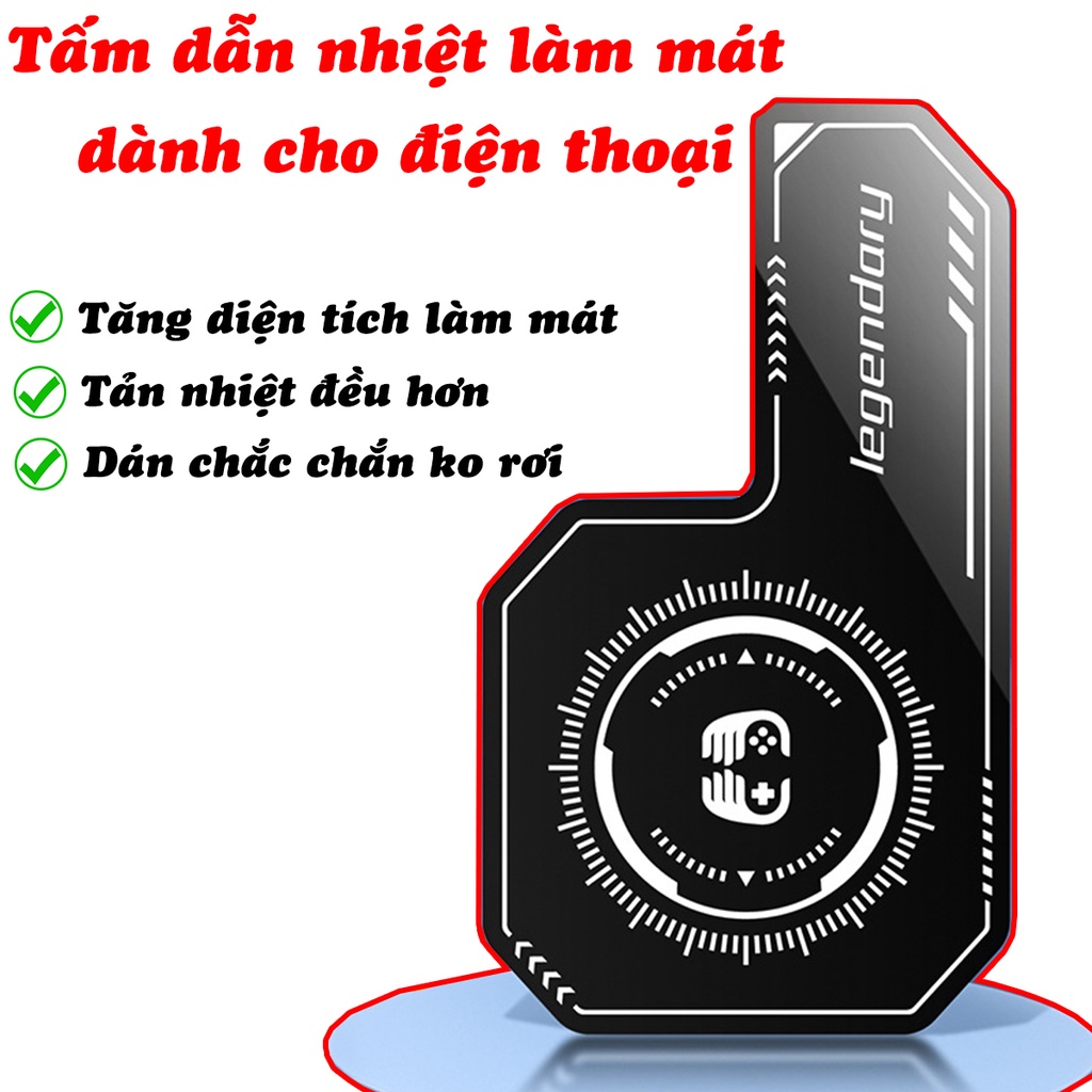 Tấm dẫn nhiệt mở rộng cho điện thoại - Miếng dán tản nhiệt từ tính thông dụng làm mát bảo vệ điện thoại