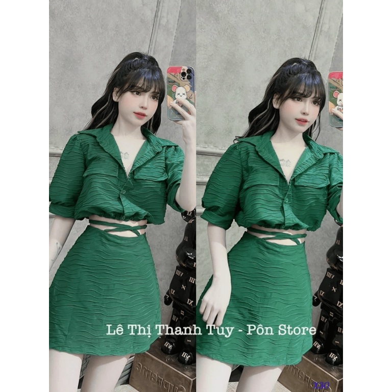 SÉT VÁY ,CÓ LÓT QUẦN NHẸ NHÀNG NHƯ NÀY ĐÃ ĐỦ YÊU CHƯA CÁC NÀNG UP