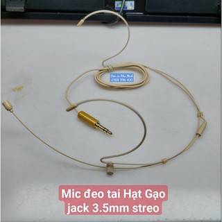 Mic đeo tai hạt gạo jack 3.5mm Streo