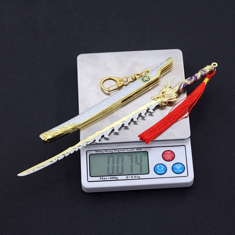 Mô hình Kiếm Rồng Vĩnh Kiếp Vô Gian Naraka Bladepoint Dài 22cm Kim Loại Cao Cấp Mô hình trưng bày trang trí
