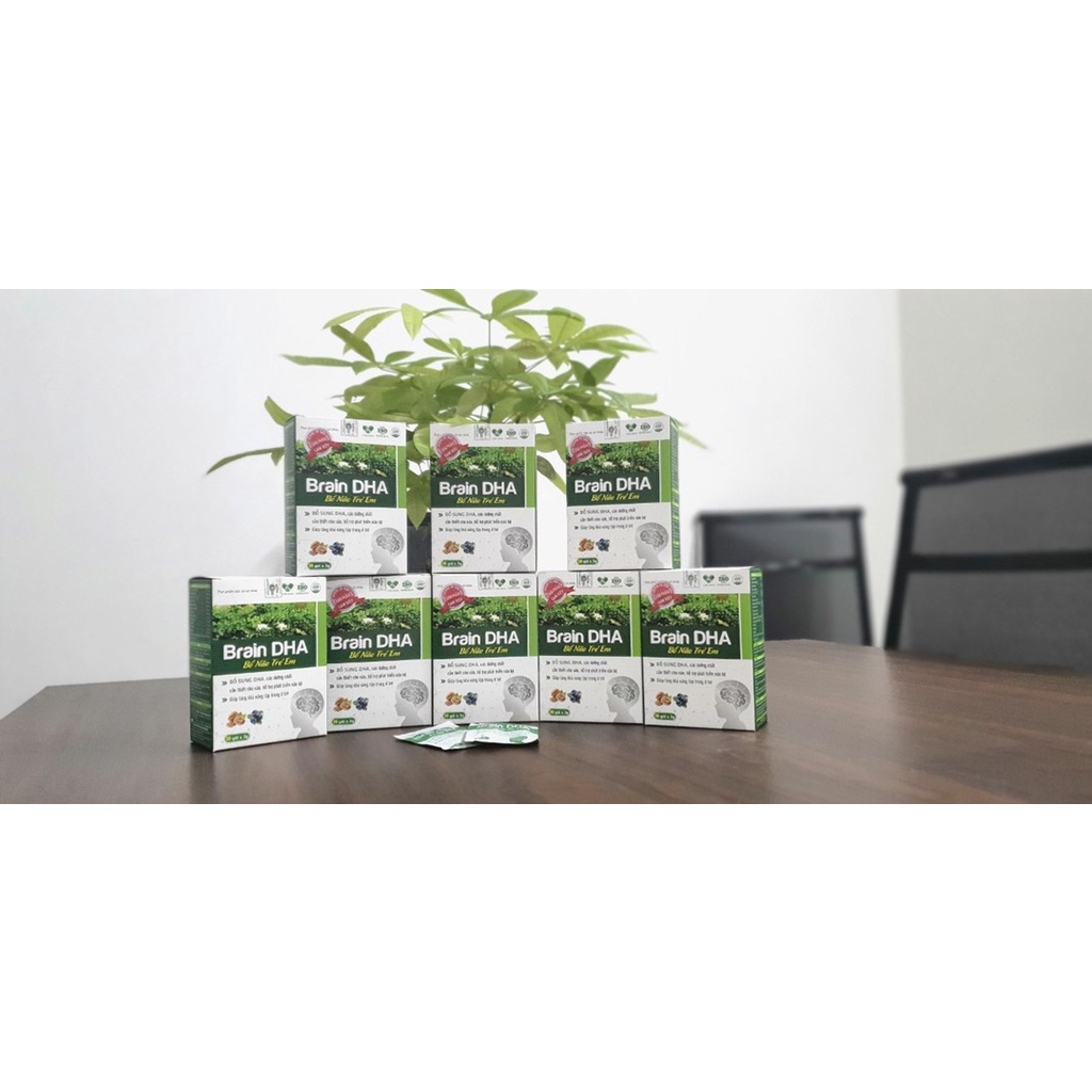 Gbrain dha cốm hỗ trợ phát triển trí não tối ưu ,cho bé yêu thông minh và học giỏi (hộp 20 gói)