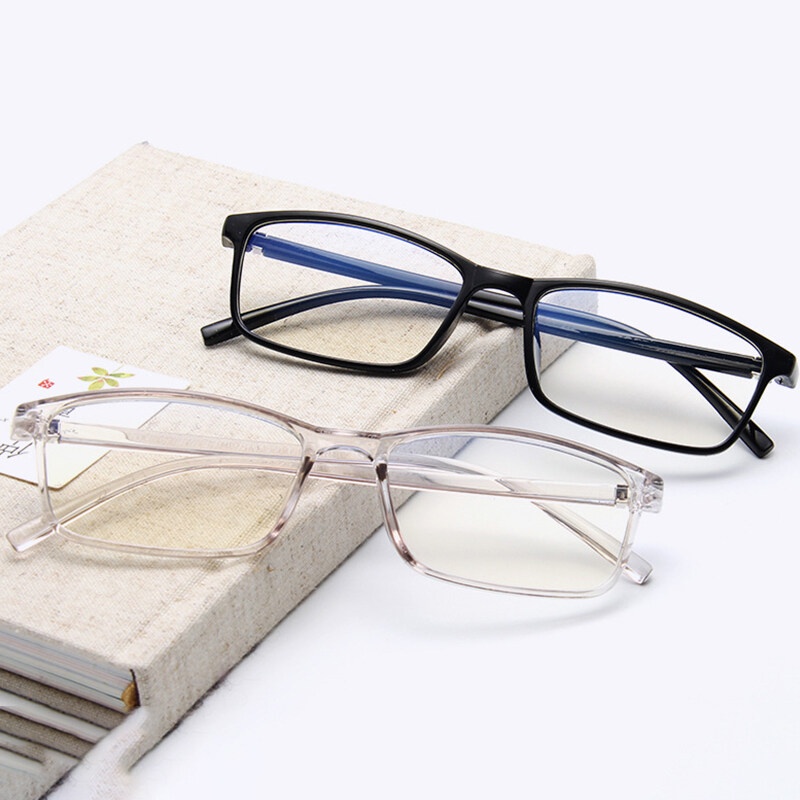 Mắt Kính Chống Ánh Sáng Xanh Gọng Vuông Bằng Hợp Kim Thời Trang Cho Máy Tính
