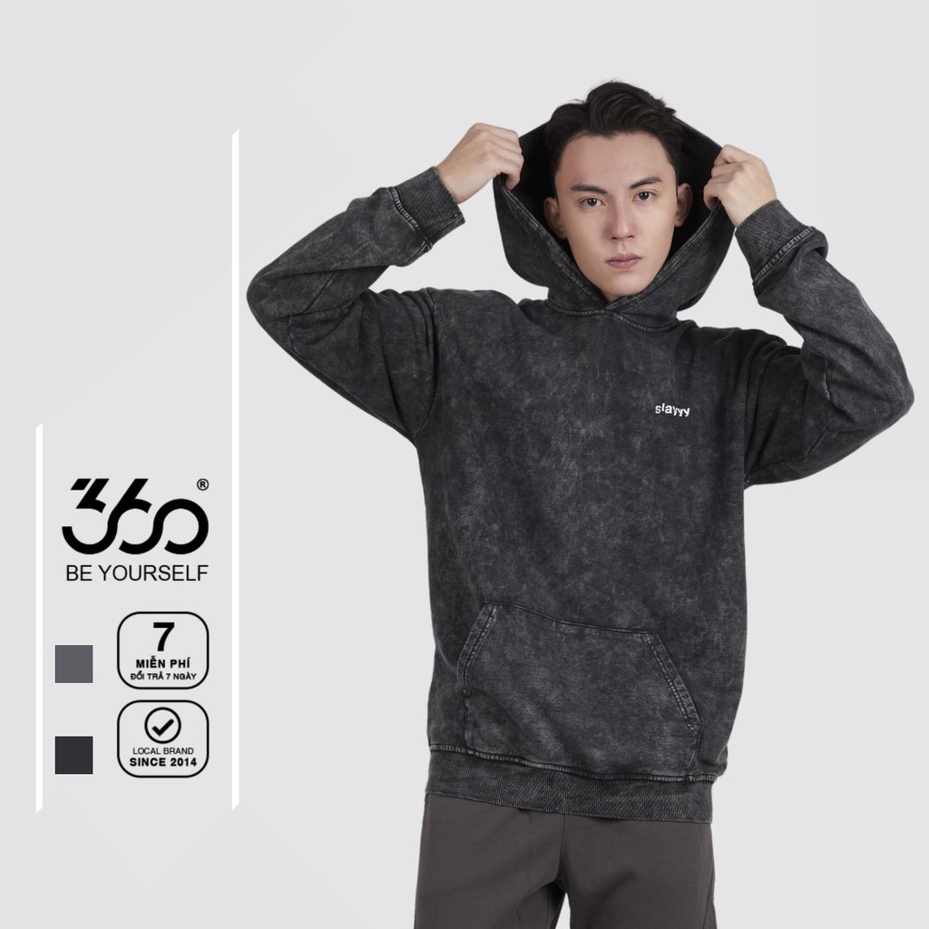 Áo hoodie nam họa tiết loang thương hiệu 360 Boutique form rộng kiểu dáng trẻ trung - AHHTK315
