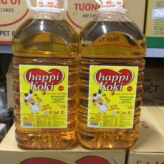 Dầu  Ăn Cao Cấp Happi Koki can 5 lit