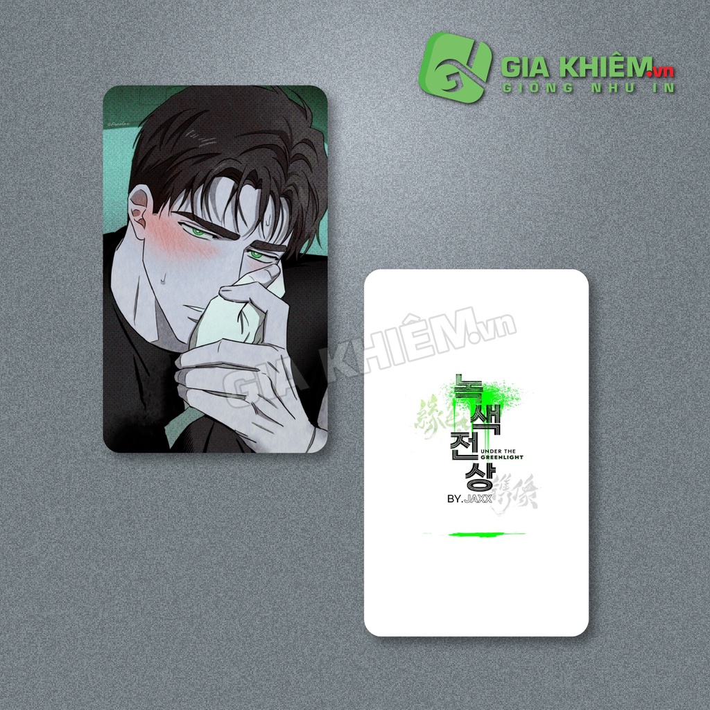 Card bo góc giấy truyện UNDER THE GREEN LIGHT