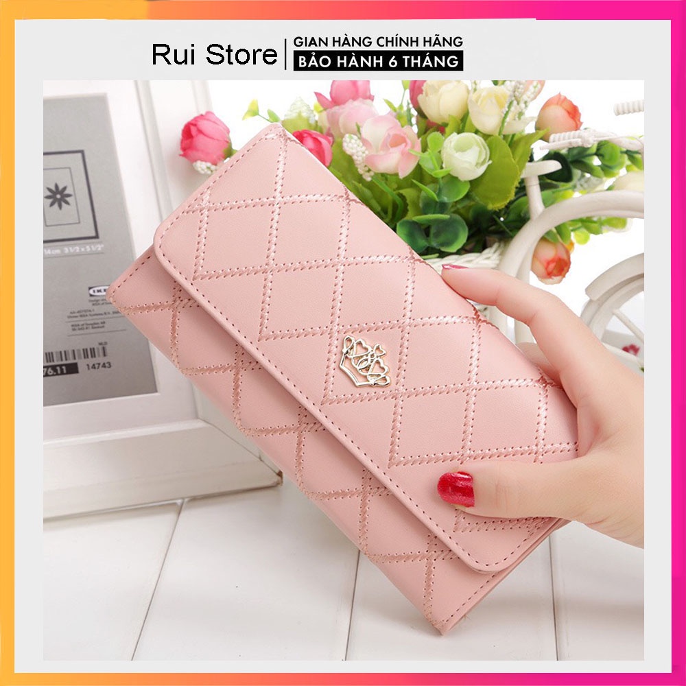 Ví nữ dài đẹp đựng tiền cầm tay nhiều ngăn thời trang cao cấp Rui Store VD15