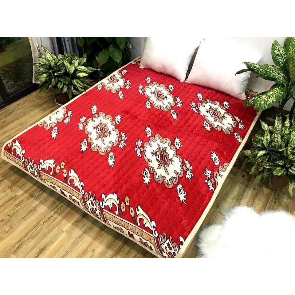 Thảm nỉ trải giường lông cừu cao cấp 3 lớp trải sàn mùa đông siêu ấm