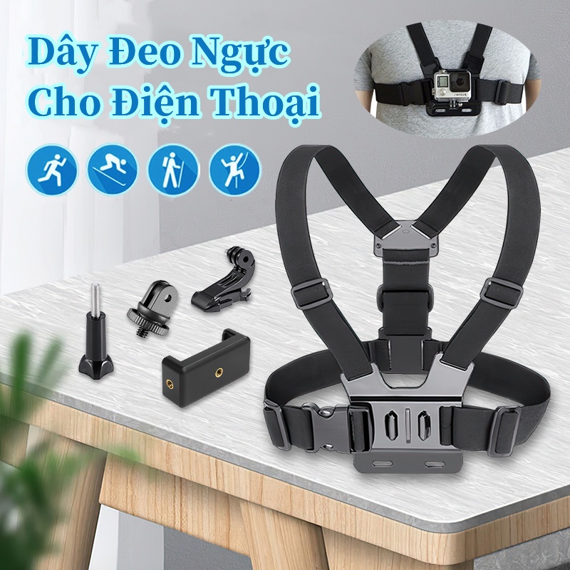 Dây đeo điện thoại, Dây Đeo Ngực Cho Điện Thoại Làm Camera Hành Trình Độc Đáo, Dây Đeo Ngực Quay Phim Kèm Bộ Kẹp ĐT | BigBuy360 - bigbuy360.vn