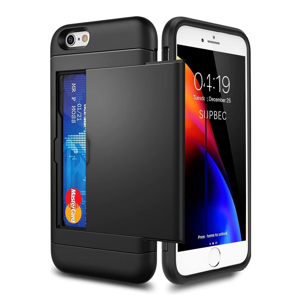 Ốp Điện Thoại Chống Trầy Có Ngăn Đựng Thẻ Cho iPhone SE 2022 2020 2016 SE3 SE2 SE Coque