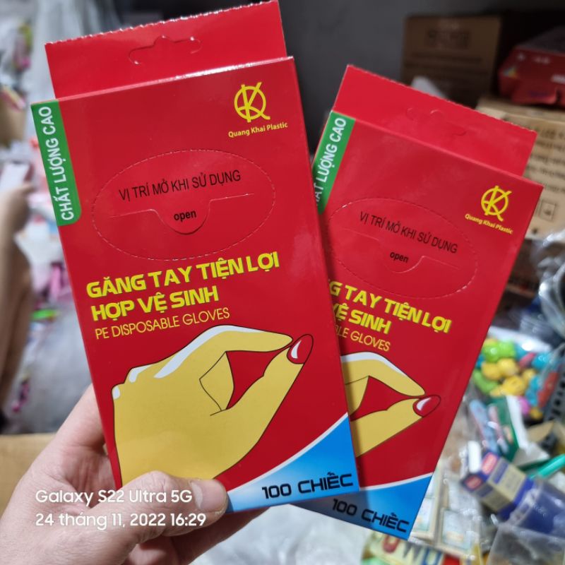 Sỉ 1 thùng găng tay nilon 100hộp