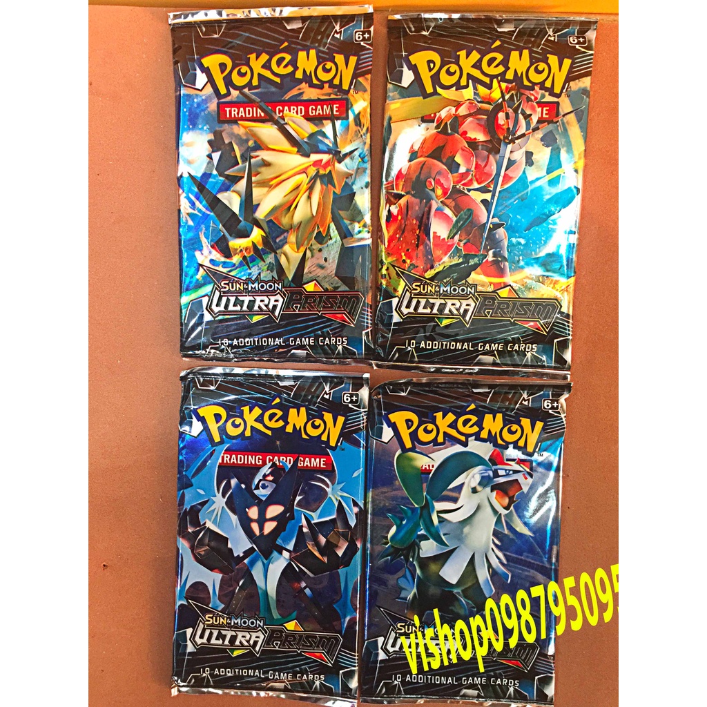 Sỉ 1 gói thẻ pokemon 10 lá