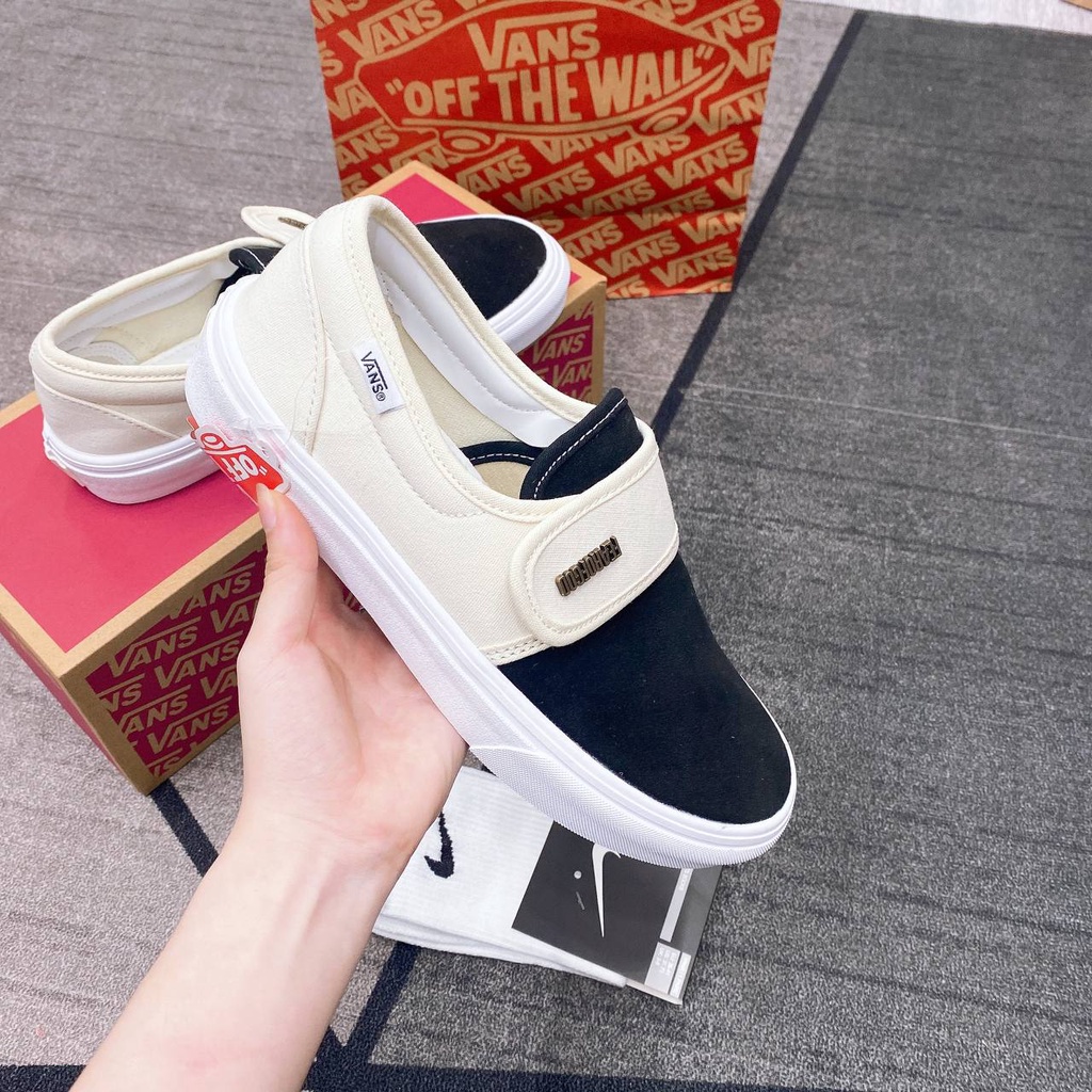 Giày thể thao Vans F.O.G QUAI DÁN Black and White hot trend 2022