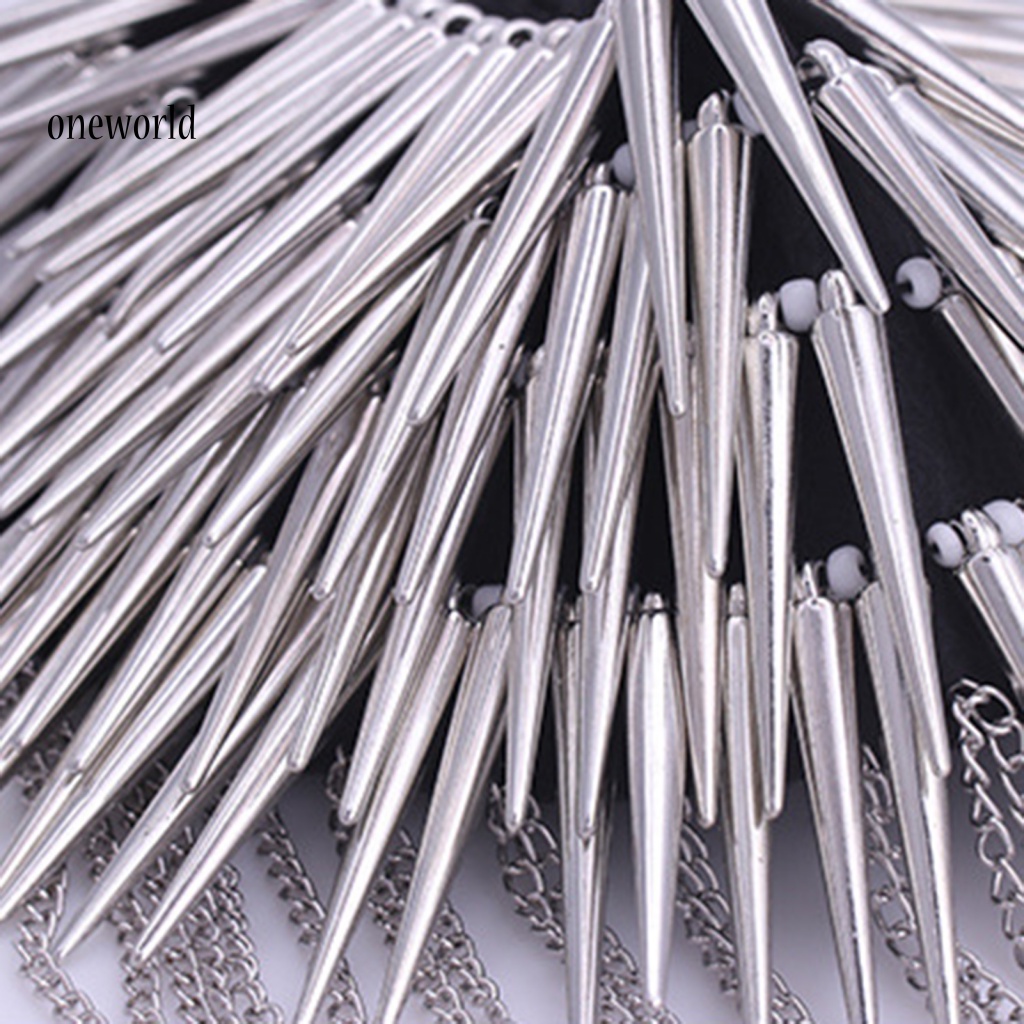 Dây Xích Đính Đinh Tán Kiểu Hip-hop Trang Trí Quần Áo Blazer