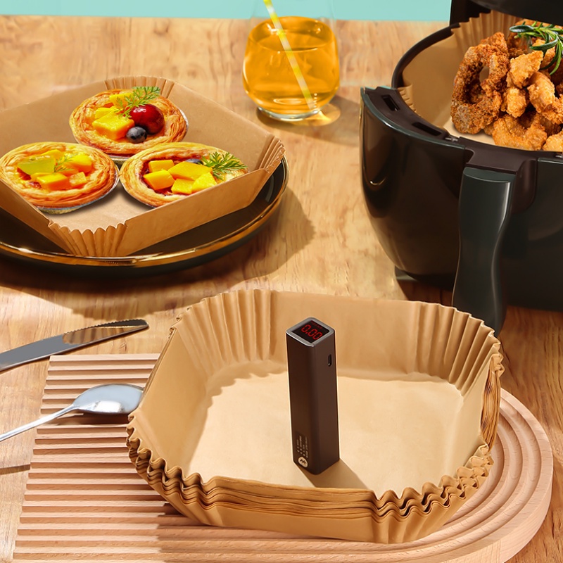 Bộ 50 / 20 / 10 Giấy Lót Nồi Hấp Bánh Bằng Bột Gỗ Dùng Một Lần Tiện Dụng