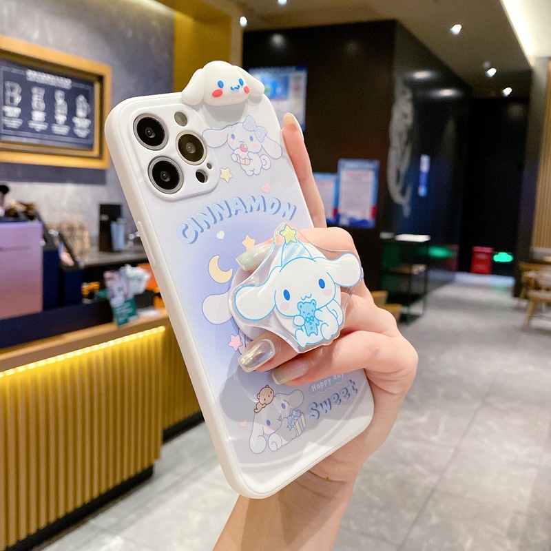 Ốp Điện Thoại Có Giá Đỡ Hình cinnamon melody Cho iphone 15 x xs max xr se 2020 14 13 12 mini 11 pro max 6 6s 7 8 plus