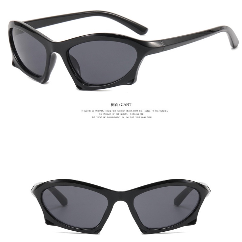 (KIQI-FASHION) COD Kính Mát Chống Tia Cực Tím Y2K Phong Cách Hip Hop Âu Mỹ Cổ Điển Thời Trang Cho Nam Và Nữ