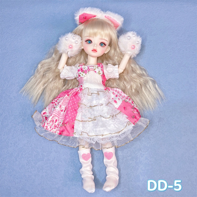 Đầm lolita Cho Búp Bê 28cm Tỉ Lệ 1 / 6 Dễ Thương
