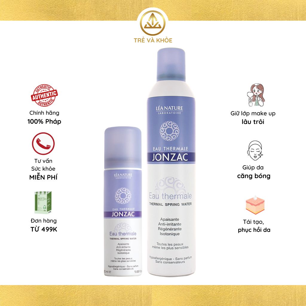 Xịt khoáng cấp ẩm và nuôi dưỡng da Eau Thermale Jonzac Thermal Spring Water - Chai 300ml