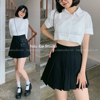 CHÂN VÁY TENNIS XẾP LY (ảnh thật) - NÂU ĐÁ STUDIO.