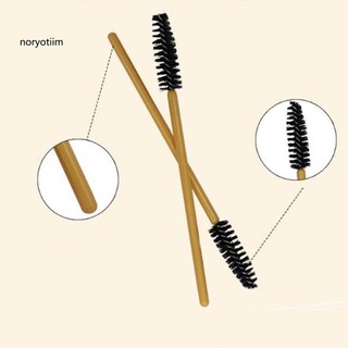 NOR| 50Pcs Disposable Mascara Wands Eyelash Brushes Applicator Makeup Tool Portable