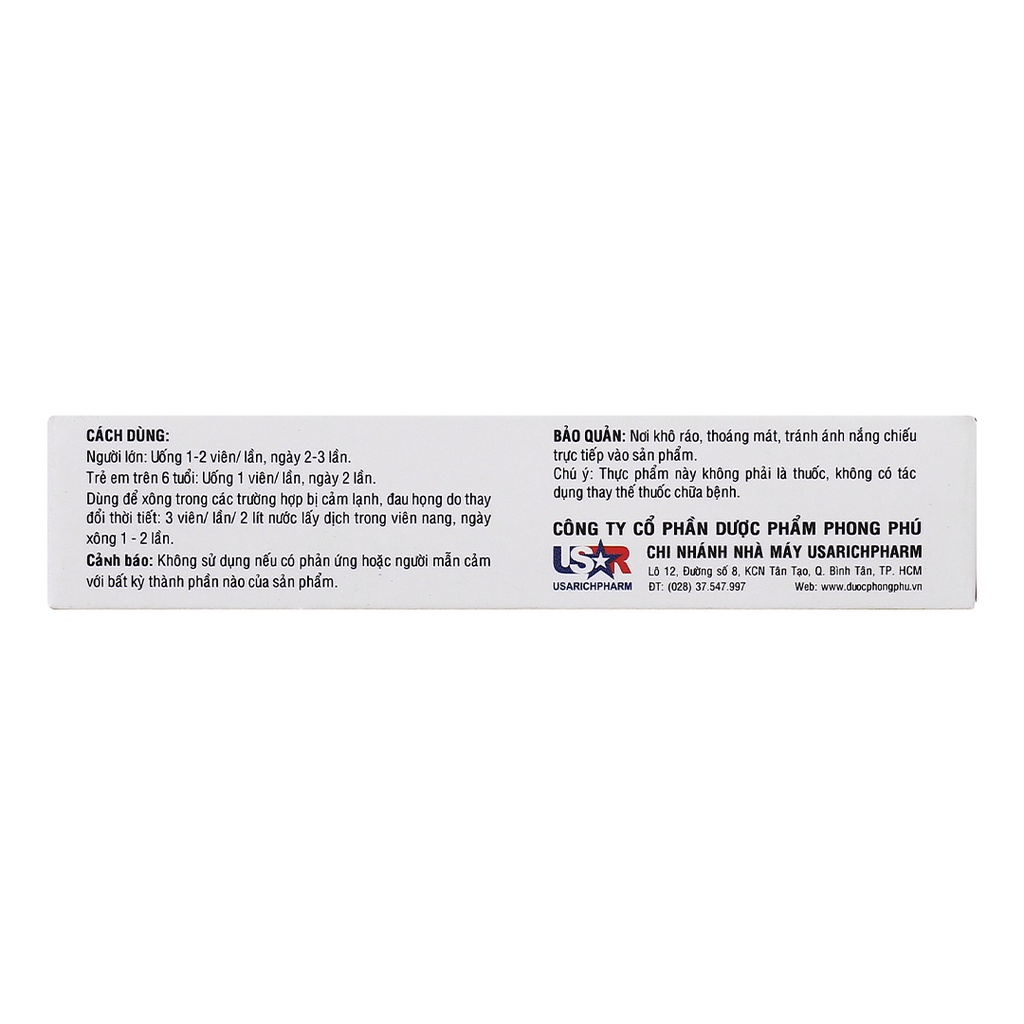 Viên Hương Tràm Euca-PP Hỗ Trợ Giảm Ho, Tiêu Đờm
